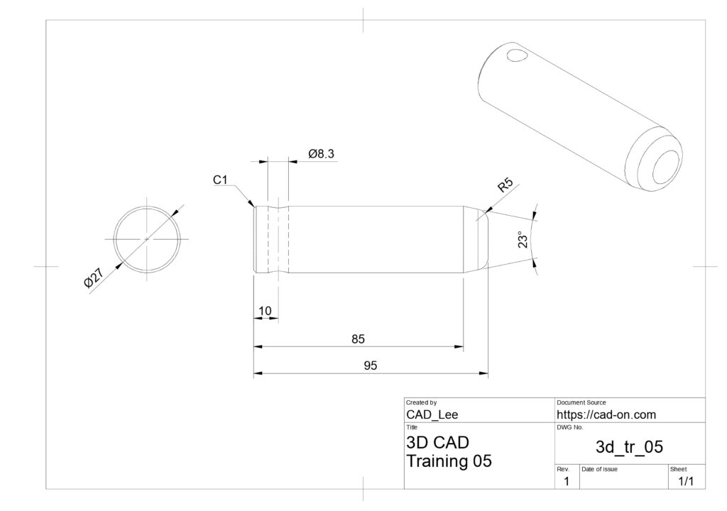 3D CAD Fusion360 Training modeling モデリング 初級　入門