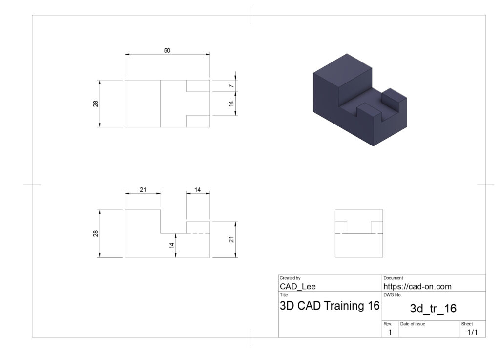 3d cad fusion360 modeling training 3次元 キャド モデリング トレーニング 練習 初級