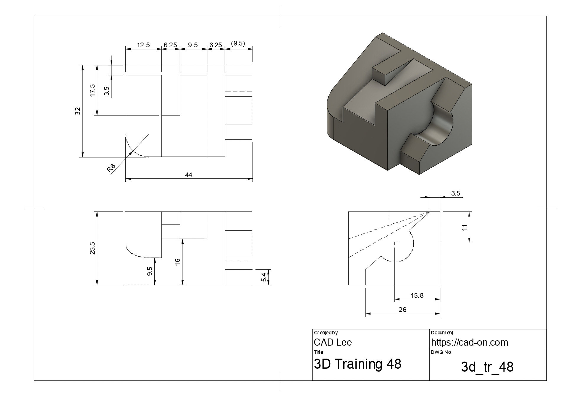 3dプリンター 3dcad fusion360 solidworks autocad 3次元 2次元 図面 モデリング 例題 練習 問題