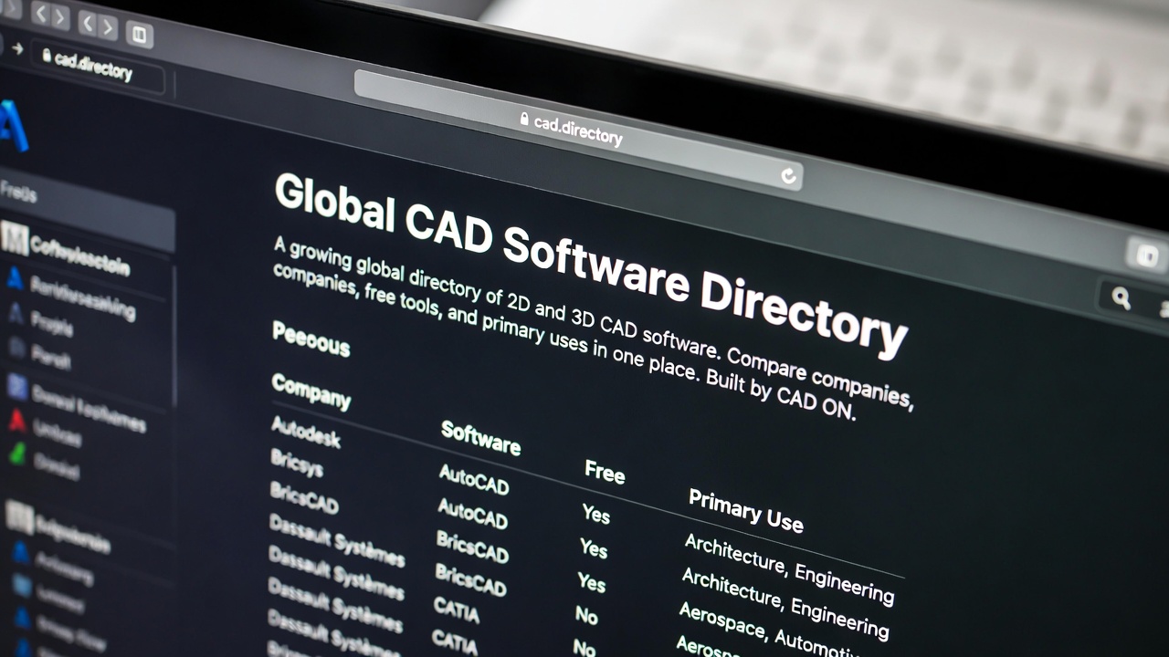 CAD, 2D CAD, 3D CAD, CAD Software, CAD Directory, CAD Database, Global CAD, CAD Comparison, Free CAD, BIM Software, Mechanical CAD, Architecture CAD, Civil CAD, CAE Software, CAM Software, Visualization Software, Engineering Software, Design Tools, CAD ON, CAD Atlas, World CAD List, 世界のCAD, CAD一覧, CADデータベース, 建築CAD, 機械CAD, 土木CAD, 無料CAD, BIM一覧, 設計ソフト