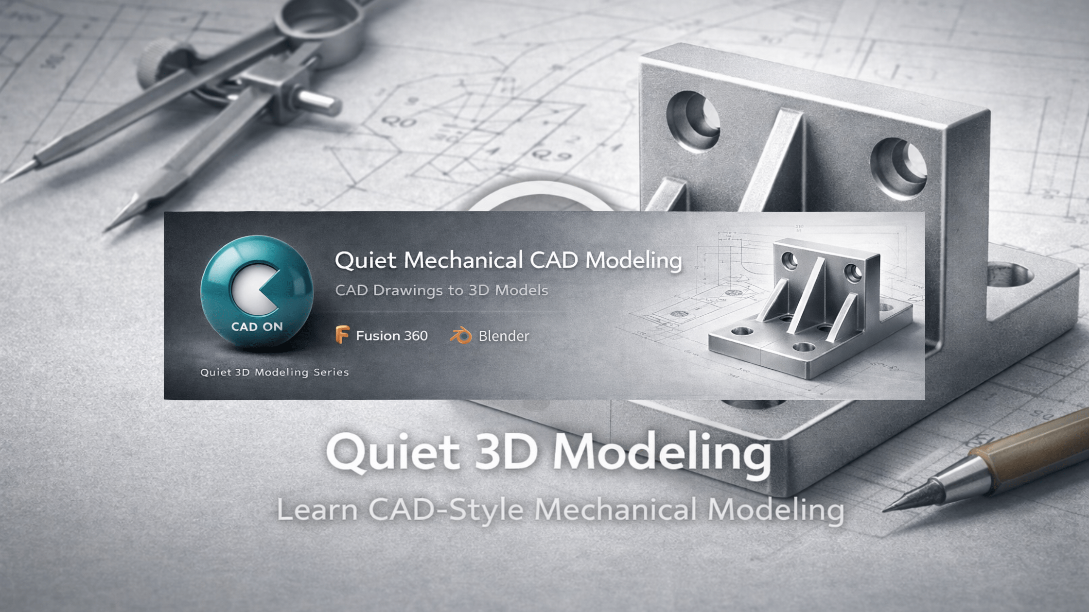 cad on logo 3d cad modeling tutorial fusion360 blender